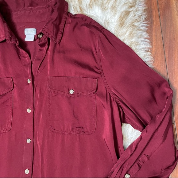 Chicos pocket front button down - Picture 6 of 7